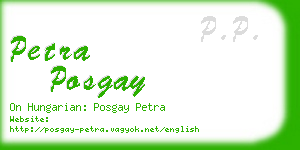 petra posgay business card